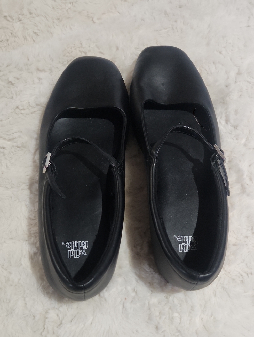 wild fable Black Mary Jane Flats with Square Toe